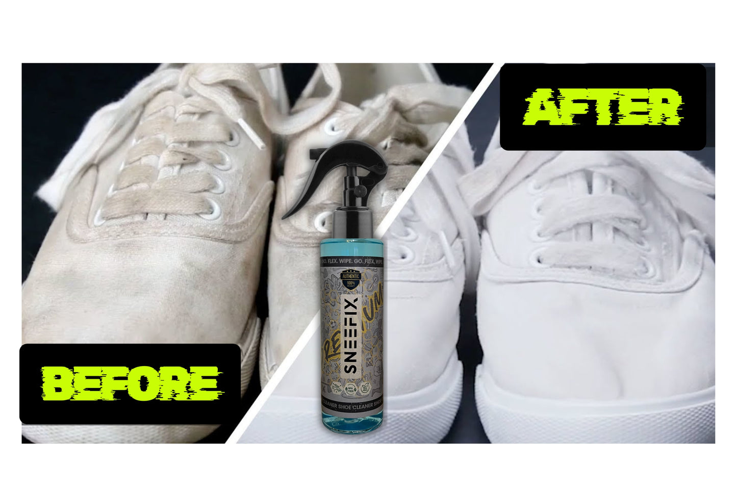 The Ultimate NO Brush Shoe Cleaner - Free Micro Fiber cloth