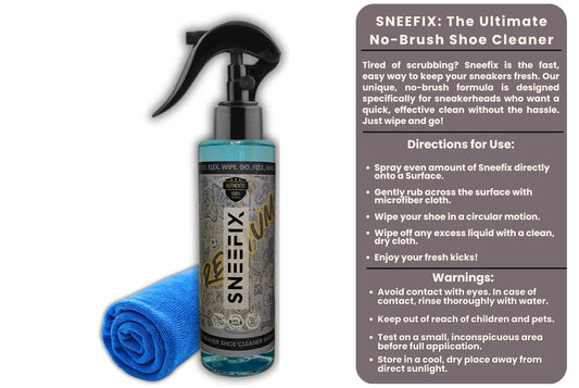 The Ultimate NO Brush Shoe Cleaner - Free Micro Fiber cloth