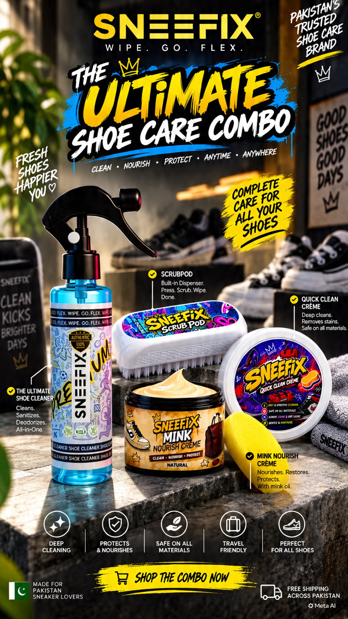 An Ultimate Shoe Care Combo