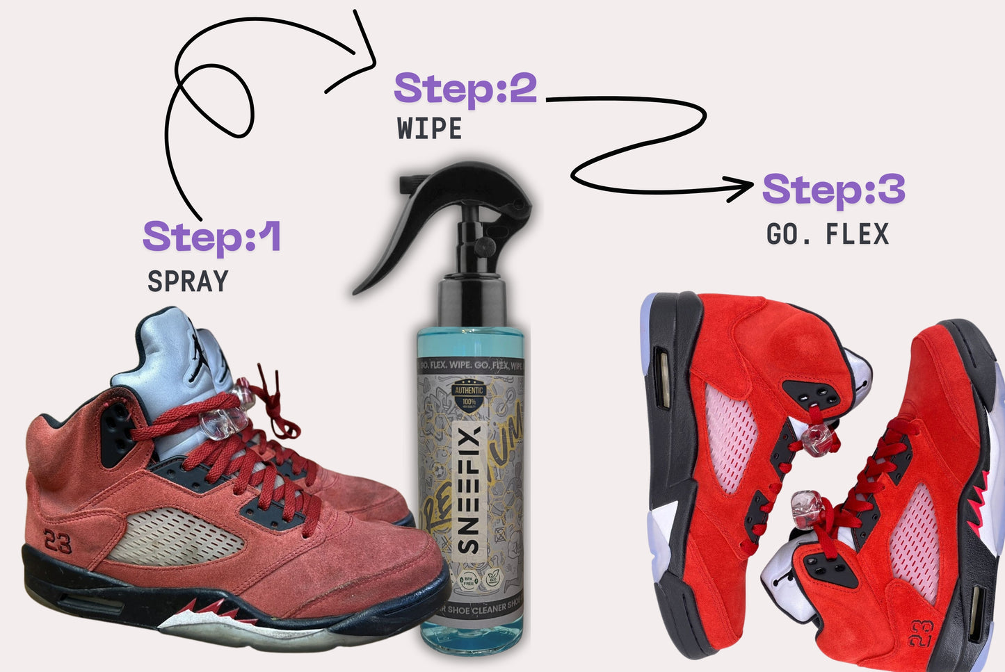 The Ultimate NO Brush Shoe Cleaner - Free Micro Fiber cloth